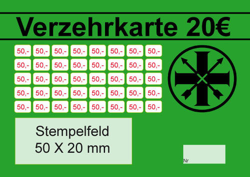 Verzehrkarte 20 EUR Schützenfest